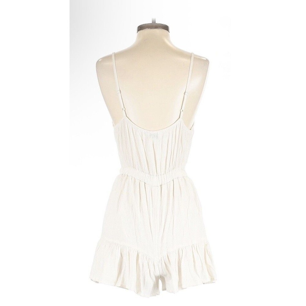 AMERICAN EAGLE Short and Sweet Romper 100% Cotton Size Medium MINIMALIST BEACH - Picture 2 of 9